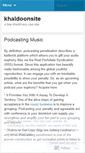 Mobile Screenshot of khaldoonsite.wordpress.com