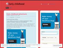 Tablet Screenshot of earlychildhood78.wordpress.com