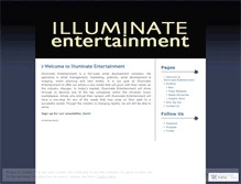 Tablet Screenshot of illuminateentertainment.wordpress.com