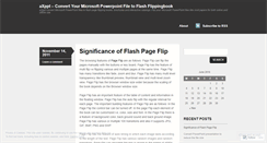 Desktop Screenshot of flipppt.wordpress.com