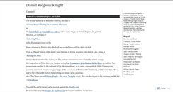 Desktop Screenshot of danielridgwayknight.wordpress.com