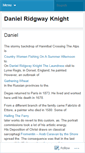 Mobile Screenshot of danielridgwayknight.wordpress.com