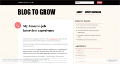 Desktop Screenshot of blog2grow.wordpress.com