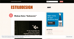 Desktop Screenshot of estilodesign.wordpress.com