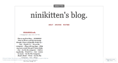 Desktop Screenshot of ninikitten.wordpress.com