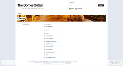Desktop Screenshot of domestikitten.wordpress.com