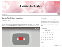 Tablet Screenshot of comegetme.wordpress.com