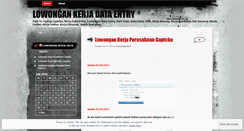 Desktop Screenshot of lowongandataentry.wordpress.com