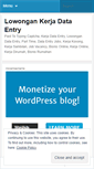 Mobile Screenshot of lowongandataentry.wordpress.com