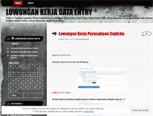 Tablet Screenshot of lowongandataentry.wordpress.com