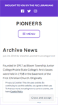 Mobile Screenshot of pioneersread.wordpress.com