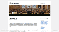 Desktop Screenshot of folketingsvalget.wordpress.com