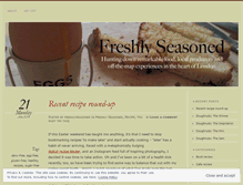 Tablet Screenshot of freshlyseasoned.wordpress.com