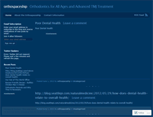 Tablet Screenshot of orthospaceship.wordpress.com