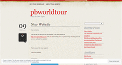 Desktop Screenshot of pbworldtour.wordpress.com