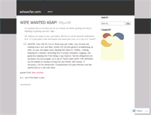 Tablet Screenshot of adieaxfar.wordpress.com