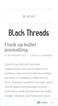 Mobile Screenshot of blackthreads.wordpress.com