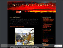 Tablet Screenshot of lindsayjanetroberts.wordpress.com