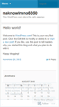 Mobile Screenshot of naknowimno6350.wordpress.com