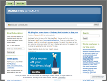 Tablet Screenshot of marketing4health.wordpress.com