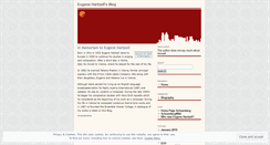 Desktop Screenshot of eugenehartzell.wordpress.com