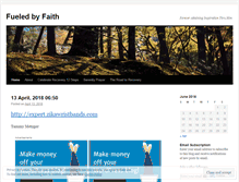 Tablet Screenshot of fueledbyfaith.wordpress.com