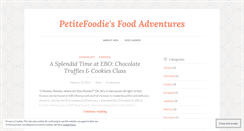 Desktop Screenshot of petitefoodie.wordpress.com