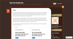 Desktop Screenshot of berceritadunia.wordpress.com