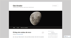 Desktop Screenshot of caouivador.wordpress.com