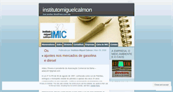 Desktop Screenshot of institutomiguelcalmon.wordpress.com