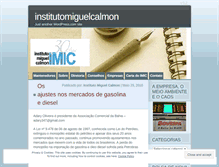 Tablet Screenshot of institutomiguelcalmon.wordpress.com