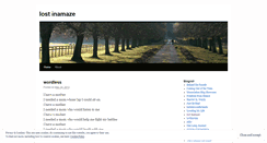 Desktop Screenshot of inamaze.wordpress.com