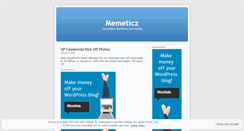 Desktop Screenshot of memeticz.wordpress.com