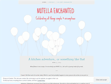 Tablet Screenshot of nutellaenchanted.wordpress.com