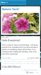 Mobile Screenshot of naturetechlive.wordpress.com