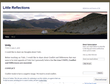 Tablet Screenshot of littlereflection.wordpress.com