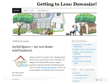 Tablet Screenshot of gettingtoless.wordpress.com