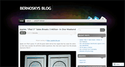 Desktop Screenshot of bernoskysblog.wordpress.com