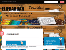 Tablet Screenshot of elifbardan.wordpress.com