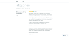Desktop Screenshot of akgjones.wordpress.com