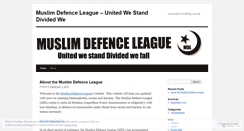 Desktop Screenshot of muslimdefenceleague.wordpress.com