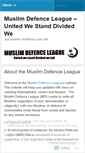 Mobile Screenshot of muslimdefenceleague.wordpress.com