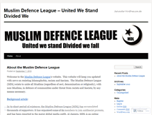 Tablet Screenshot of muslimdefenceleague.wordpress.com