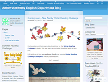 Tablet Screenshot of annanacademyenglishdepartment.wordpress.com