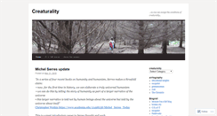 Desktop Screenshot of creaturality.wordpress.com
