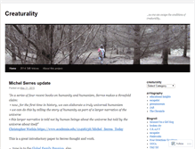 Tablet Screenshot of creaturality.wordpress.com