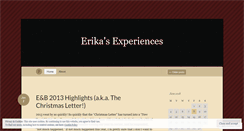 Desktop Screenshot of erika910.wordpress.com