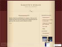 Tablet Screenshot of karontemx.wordpress.com