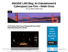 Tablet Screenshot of imaginelaw.wordpress.com