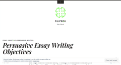 Desktop Screenshot of filiprok.wordpress.com